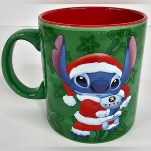 Disney Stitch Christmas mug - 20 oz with Santa Stitch graphic